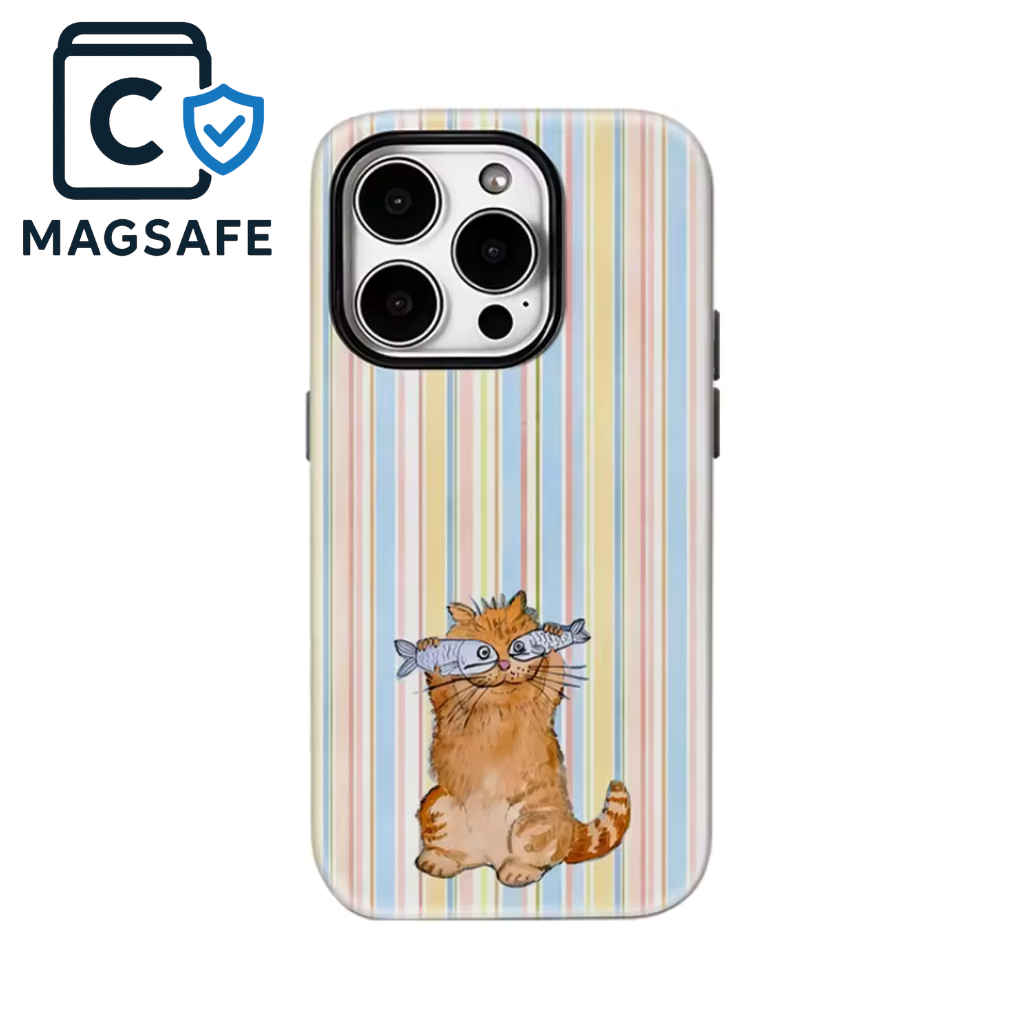 Crazy Cat Pastel Stripes