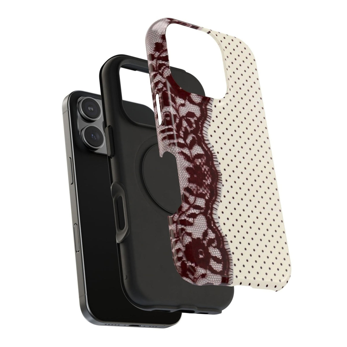 Cherry Lace phone case detail