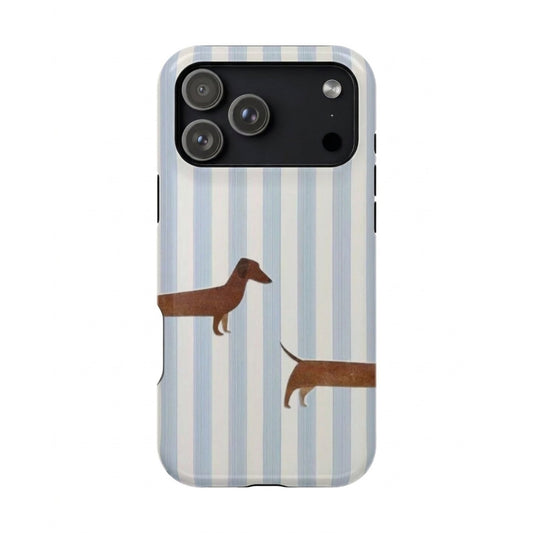 Pup Stripes phone case